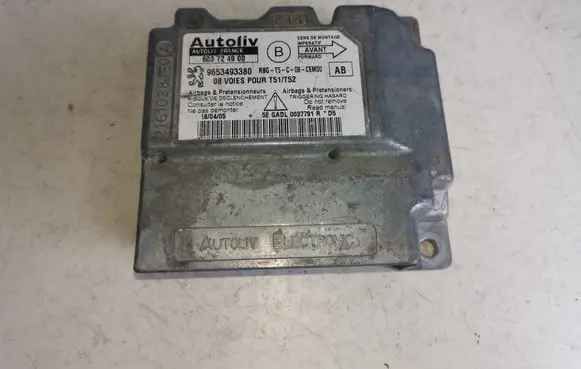 Peugeot 307 Airbag control unit/module 9653493380