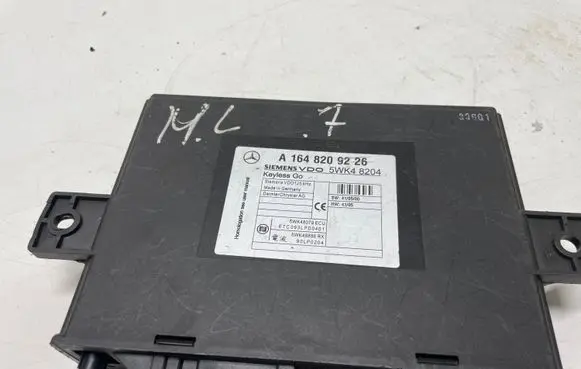 Mercedes-Benz ML W164 Keyless (KESSY) go control unit/module A1648209226