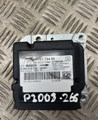 Peugeot 3008 I Airbag control unit/module 9666775480 0285010704
