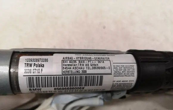 BMW 3 E90 E91 Roof airbag 1039308970086 30380710F 85696686006K