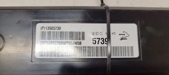 Opel Insignia A Air conditioning/heating control unit 13505739