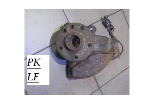 Ford Galaxy Front wheel hub spindle knuckle 7M0972935A