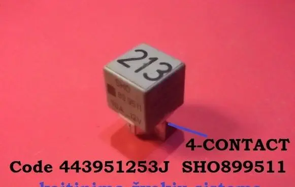 Audi 80 90 S2 B4 Glow plug pre-heat relay 443951253J SHO899511