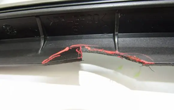 BMW 5 F10 F11 Rear vent window glass 51357311245