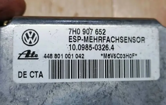 Volkswagen Touareg I ESP acceleration yaw rate sensor 7H0907652 448801001042 10098503264