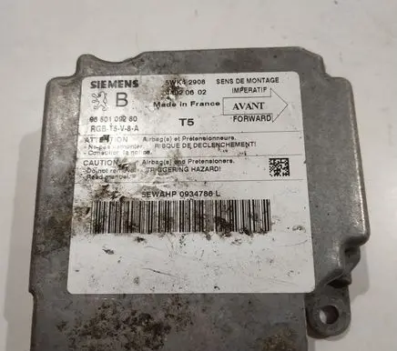 Peugeot 307 Airbag control unit/module 9650109280 5WK42908