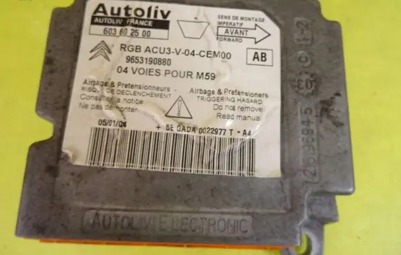 Citroen Berlingo Airbag control unit/module 603602500