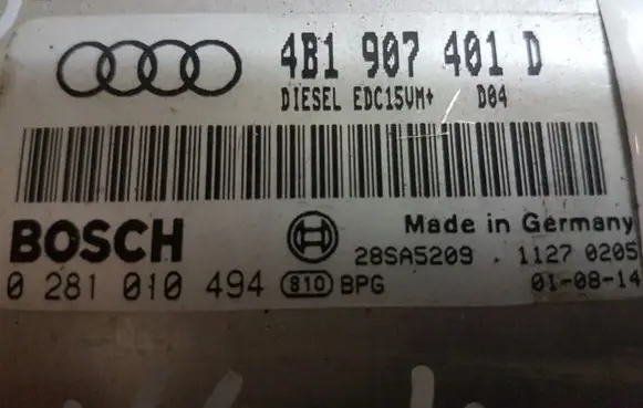 Audi A6 S6 C5 4B Engine control unit/module 4B1907401D 0281010494