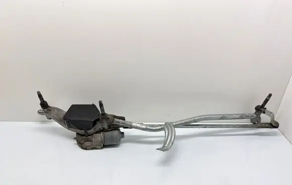 Front wiper linkage and motor
