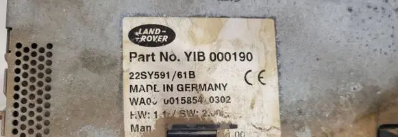 Land Rover Range Rover L322 Navigation unit CD/DVD player YIB000190 22SY59161B 00158540302