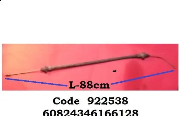 Ford Escort Clutch cable 922538 60824346166128