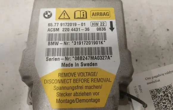 BMW 5 E60 E61 Airbag control unit/module 6577917201901 220443136 31917201901K