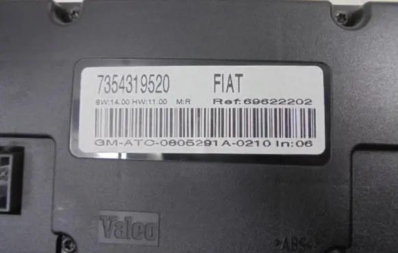 Fiat Croma Air conditioning/heating control unit 7354319520