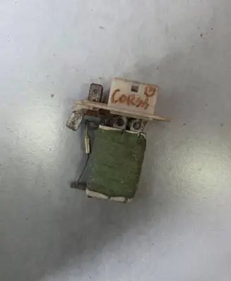 Opel Corsa B Heater blower motor/fan resistor