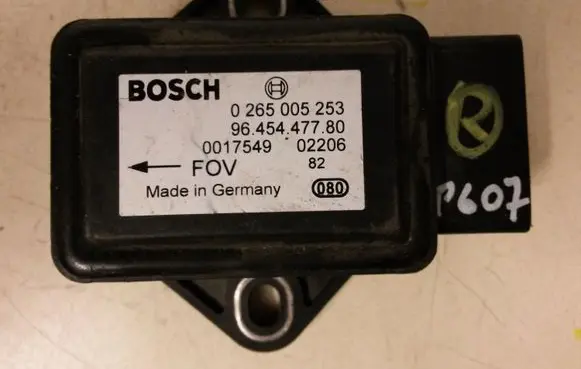 Peugeot 607 ESP acceleration yaw rate sensor 9645447780 0265005253