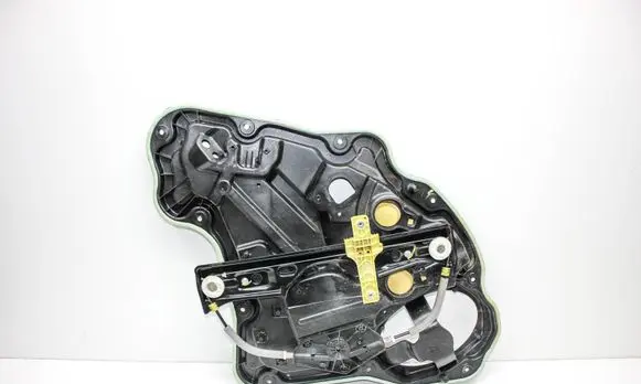 Rear door window regulator with motor