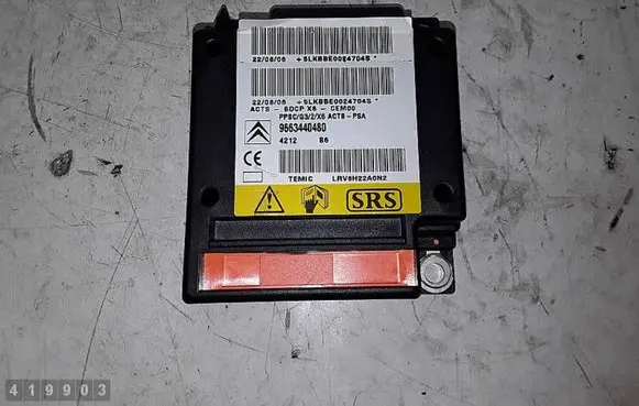Citroen C6 Airbag control unit/module 9663440480 5LKBBE0024704S