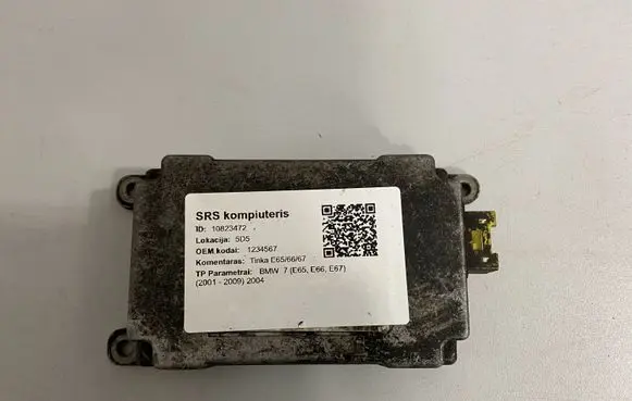 BMW 7 E65 E66 Airbag control unit/module 1234567
