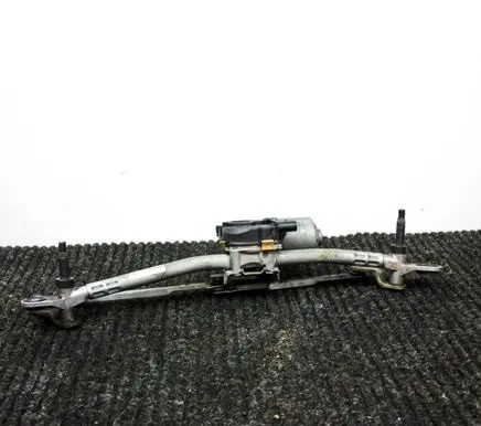 Front wiper linkage and motor