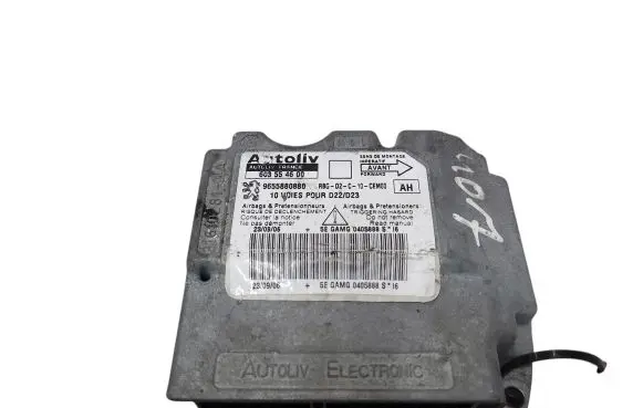 Peugeot 407 Airbag control unit/module 9655880880 603554600