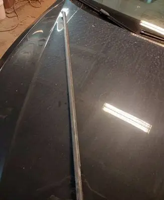 Peugeot 508 Rear door glass trim molding 9687730380G