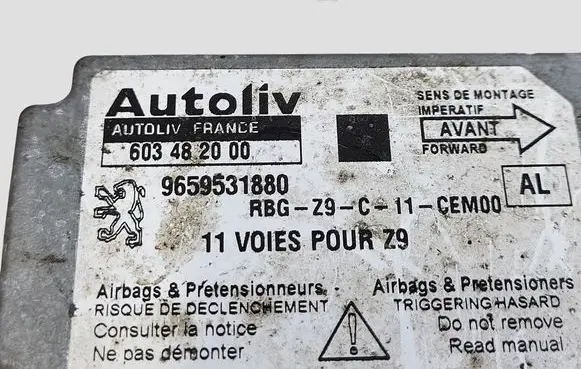 Peugeot 607 Airbag control unit/module 9659531880 603482000