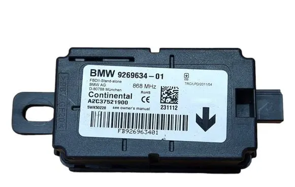 BMW 3 F30 F35 F31 Alarm control unit/module 9269634 5WK50228
