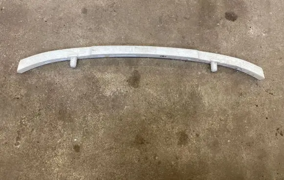 Front bumper foam support bar