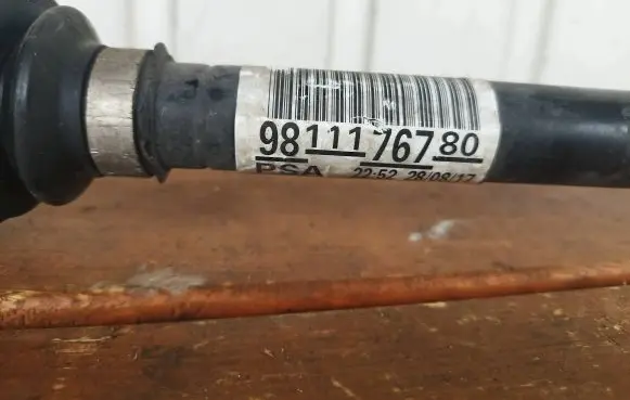 Opel Grandland X Front driveshaft 9811176780