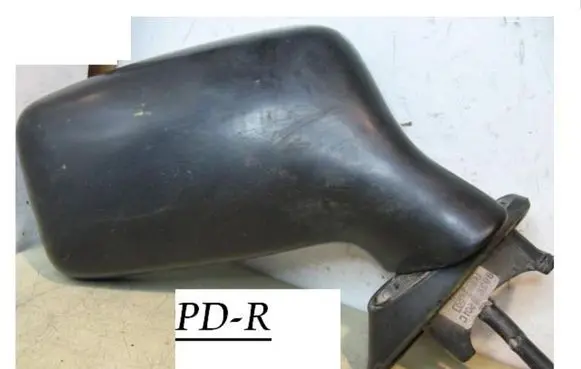 Audi 80 90 S2 B4 Manual wing mirror E6007848 027666