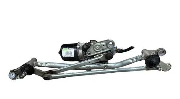 Front wiper linkage and motor