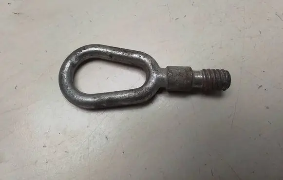 Towing hook eye