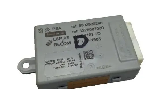 Peugeot 308 Seat control module 9802982280