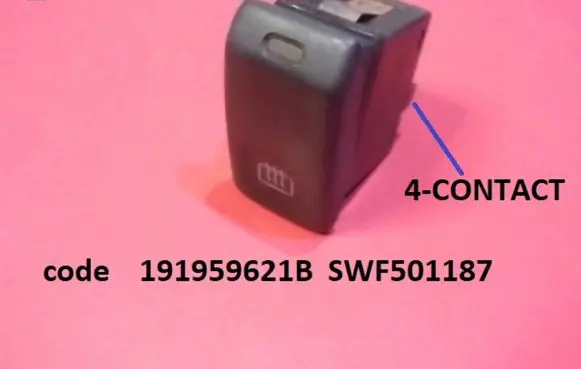 Seat Cordoba (6K) Windscreen/window heater switch 191959621B SWF501187