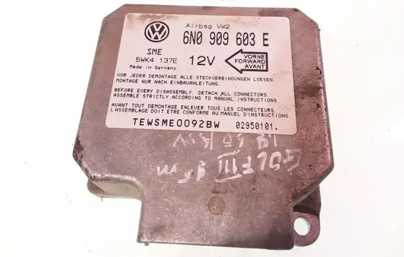 Volkswagen Golf III Airbag control unit/module 6N0909603E