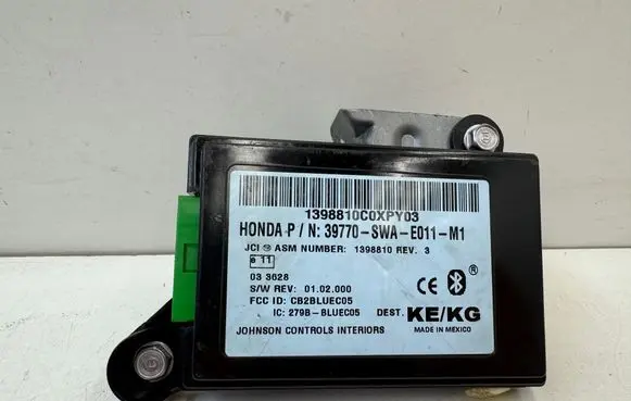 Honda CR-V Bluetooth control unit module 39770SWAE011M1