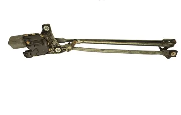 Front wiper linkage and motor