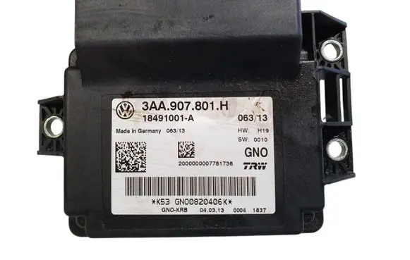 Volkswagen PASSAT B7 Hand brake control module 3AA907801H 18491001A