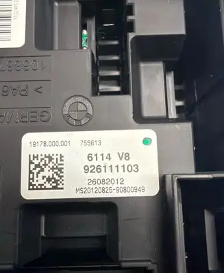 BMW 3 F30 F35 F31 Fuse module 926111103 19178000001 26082012