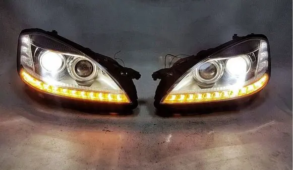 Mercedes-Benz S W221 Headlights/headlamps set A2218201339 A2218201439