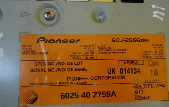 Renault Espace III Sound amplifier 6025402759A