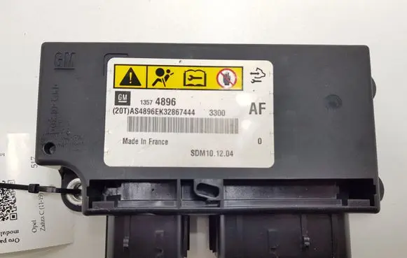 Opel Zafira C Airbag control unit/module 13574896