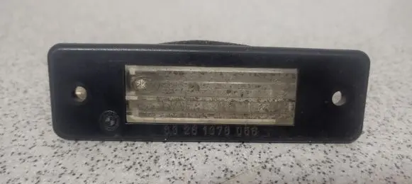 BMW 5 E34 Number plate light 63261378056