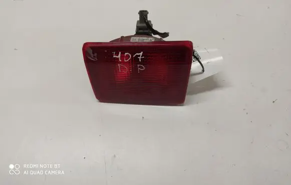Peugeot 407 Tailgate rear/tail lights 9646507380