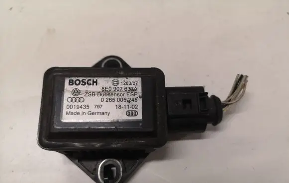 Audi A4 S4 B6 8E 8H ESP acceleration yaw rate sensor 0265005245 8E0907637A