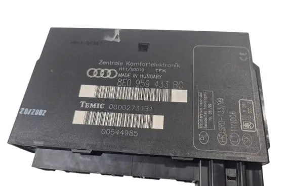 Audi A4 S4 B6 8E 8H Comfort/convenience module 8E0959433BC 00002731B1 00544985