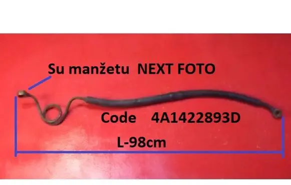 Audi 100 S4 C4 Power steering hose/pipe/line 4A1422893D