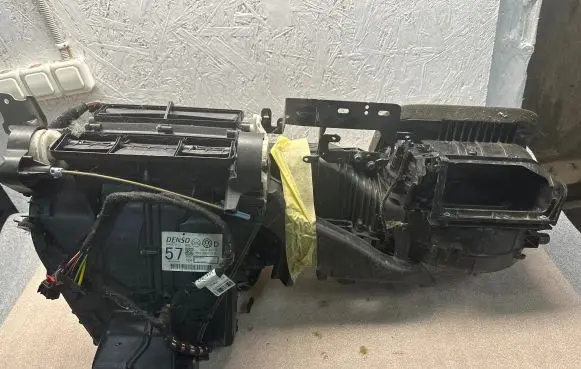 Interior heater climate box assembly