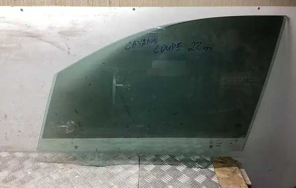 Porsche Cayenne (9Y0 9Y3) Front door window/glass (coupe) 9Y3845821B