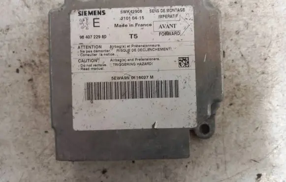 Peugeot 307 Airbag control unit/module 9640722980 21010415 5WK42908